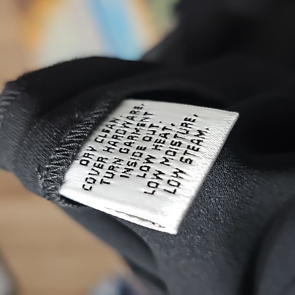 St. John Nordstrom Black Gold Zippered Pocket High Waisted Pants Size 16 - Picture 5 of 7